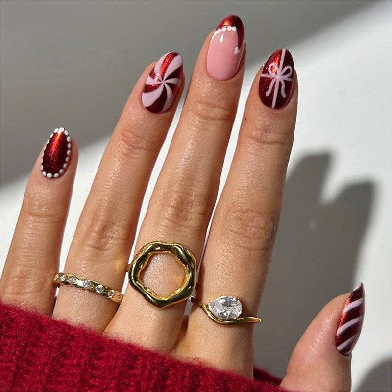 Gradient Style Press-On Nails with Closure Kit Bowlift