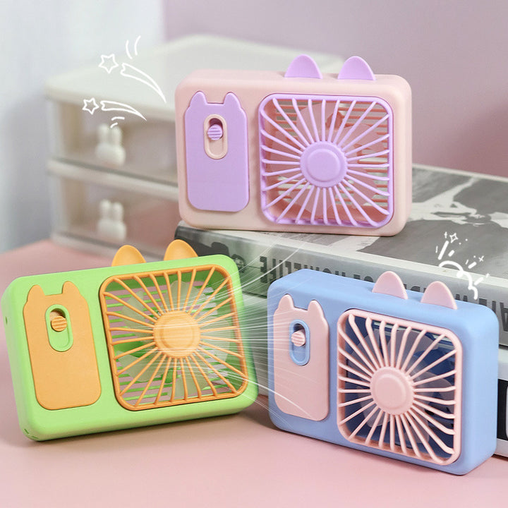 Women Portable Mini Fan Bowlift