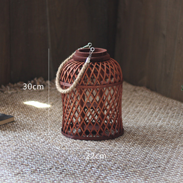 Handcrafted Rattan Lamp Bowlift