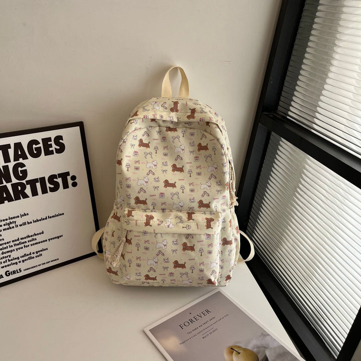 Cute Animal-Themed Graphic Backpack