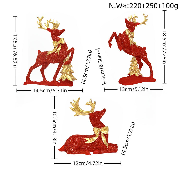 Luxurious Reindeer Sculpture Bowlift