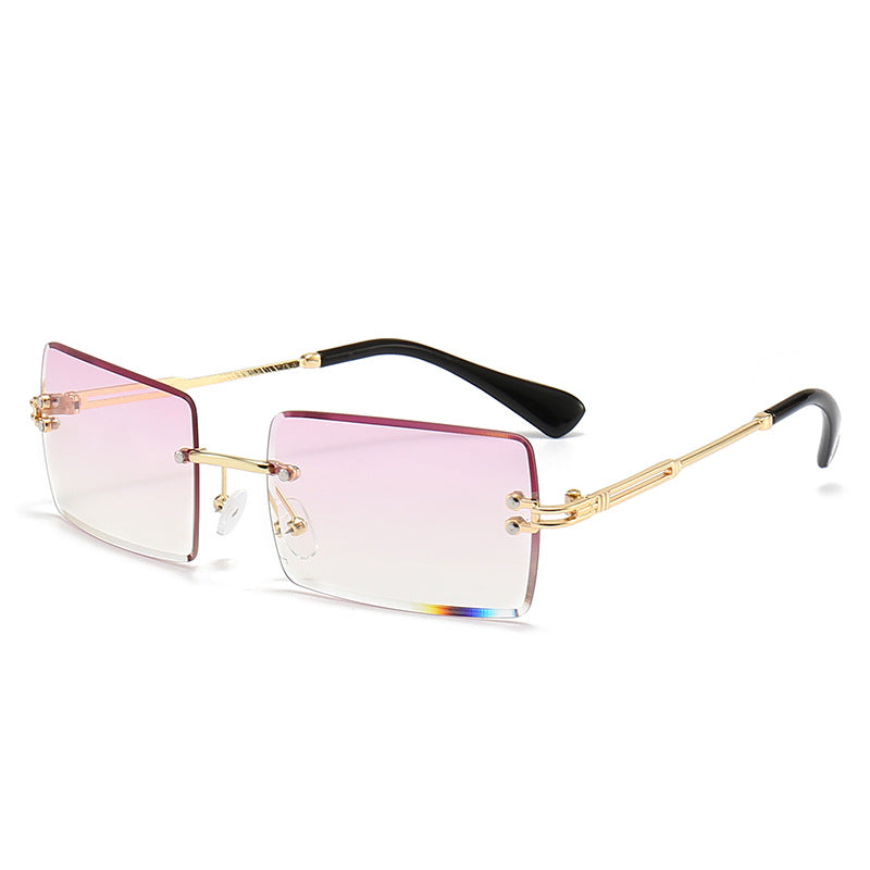 Women's fashionable rectangular sunglasses with gradient lenses Bowlift