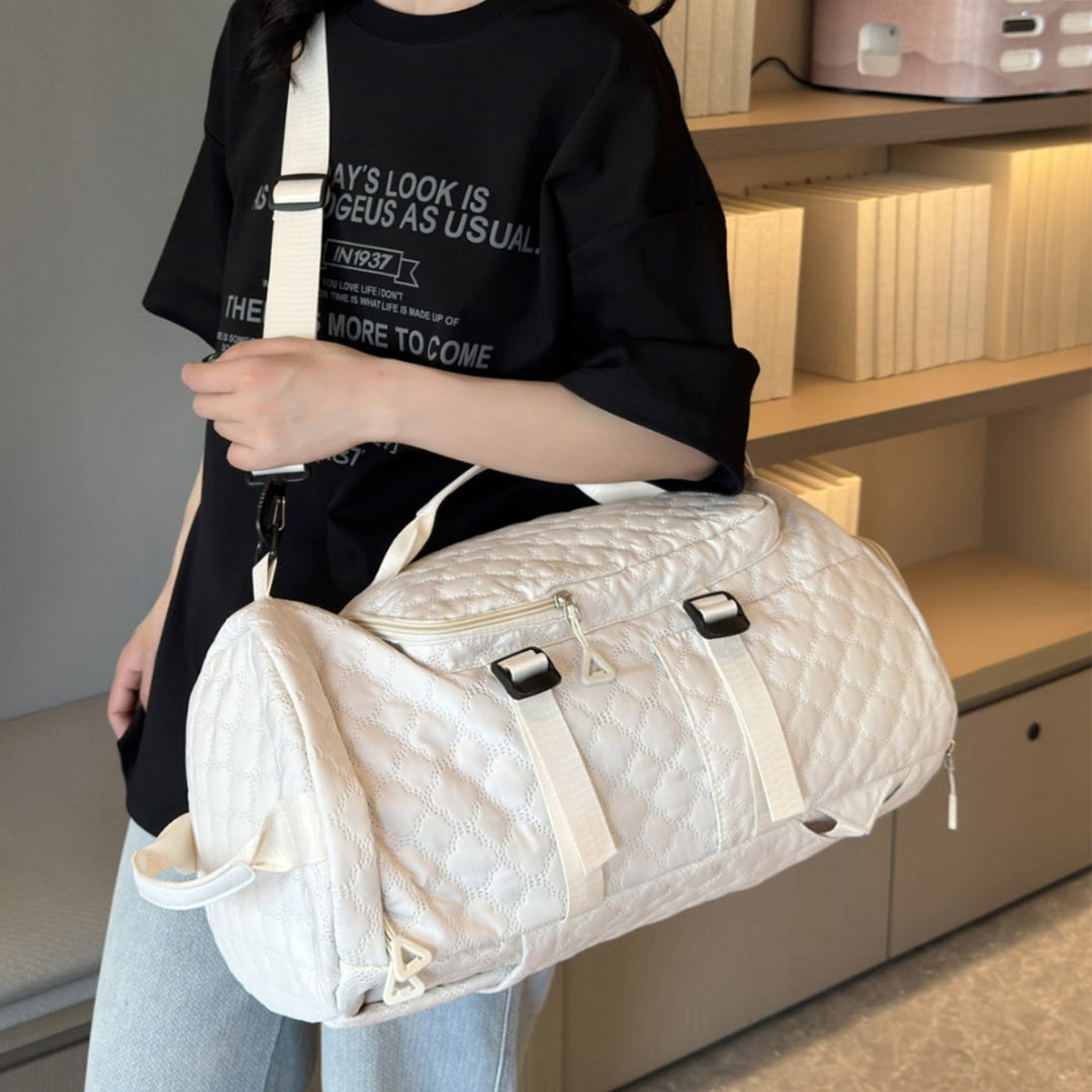 Quilted Multi-Functional Travel Backpack Bowlift