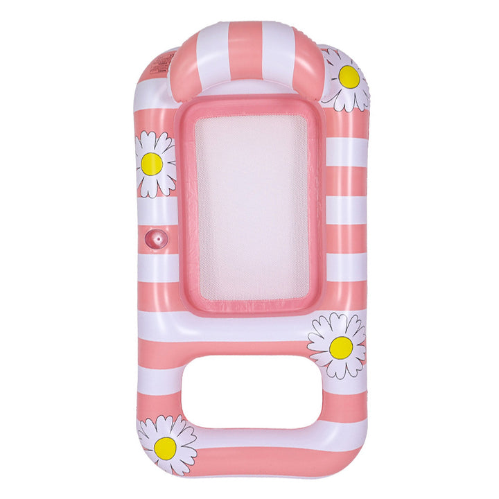Women Inflatable Lounger with Floral Design Bowlift