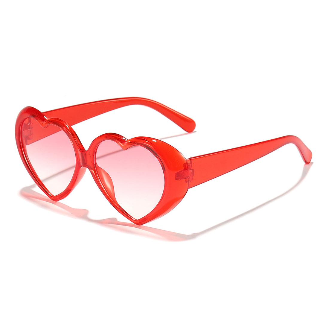 Women's Heart-Shaped Sunglasses with UV Protection and Stylish Frame Bowlift