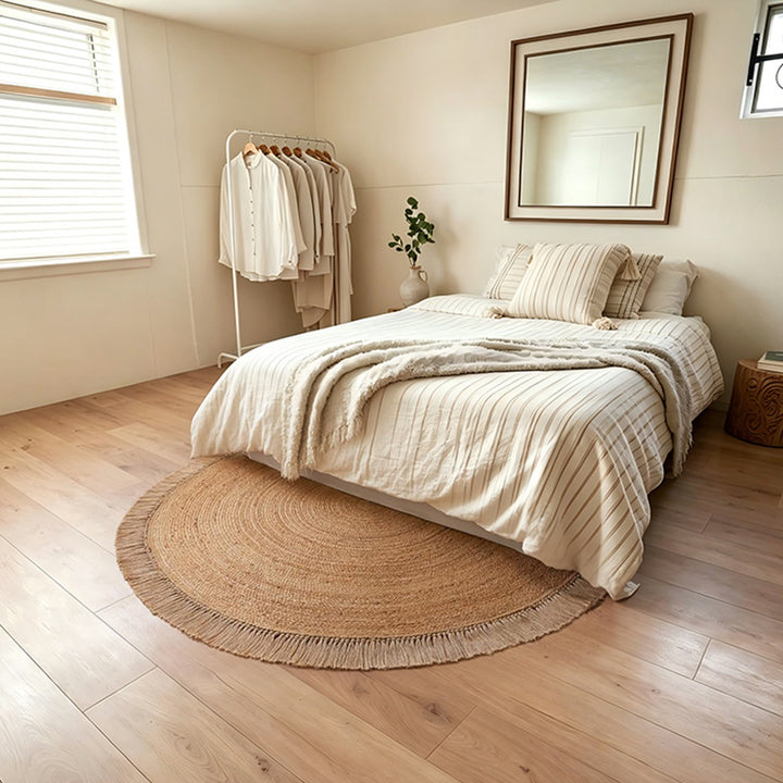 Natural Fiber Round Area Rug Bowlift
