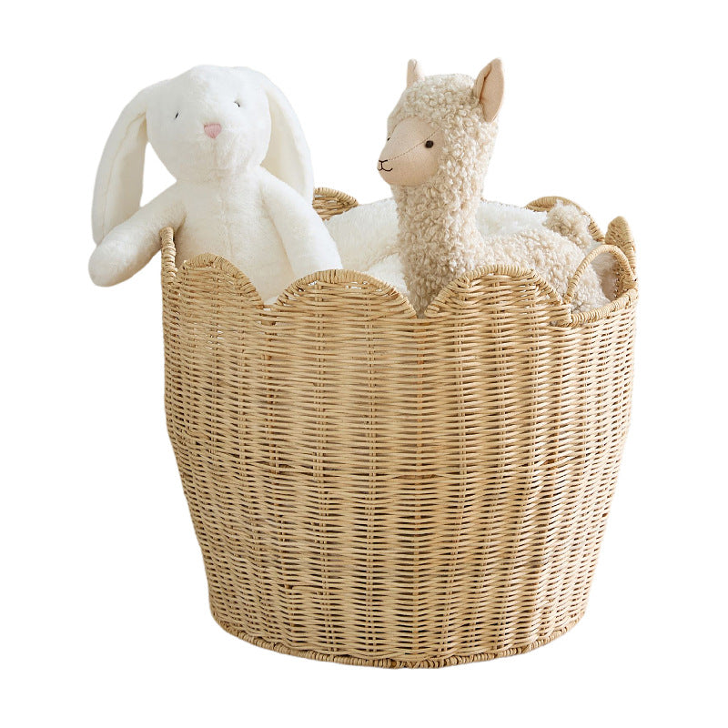Stylish laundry basket with wave edge Bowlift