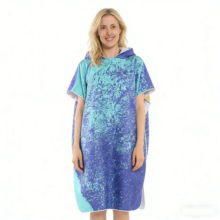 Beach dress with tropical print Bowlift