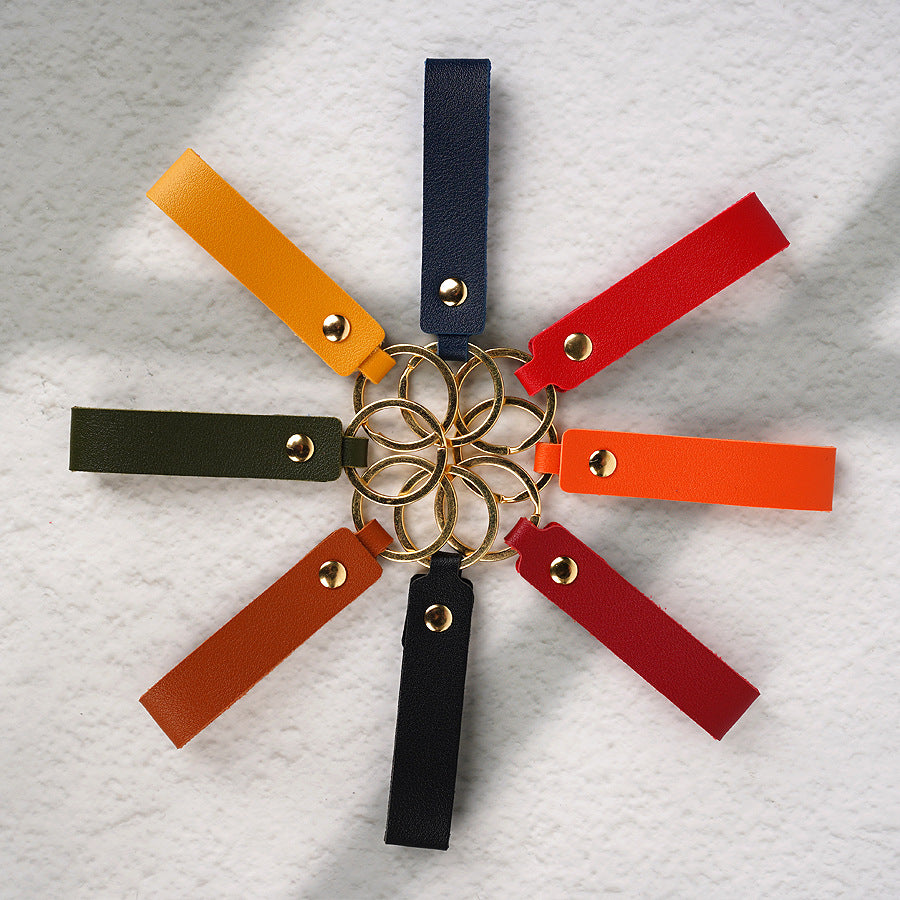Unisex keychain made of high-quality synthetic leather with a sturdy loop Bowlift