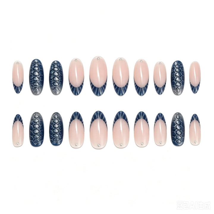 Stylish Press-On Nail Set with Elegant Design Bowlift