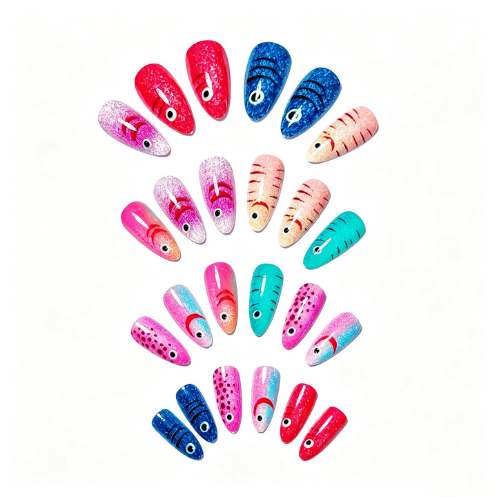 Playful Fish-Themed Nail Art Bowlift