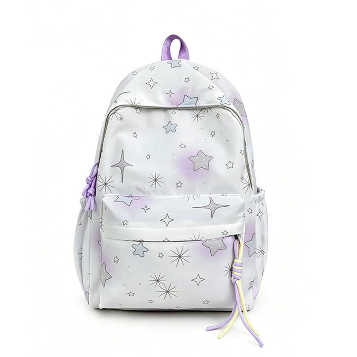 Starry Print Backpack Bowlift