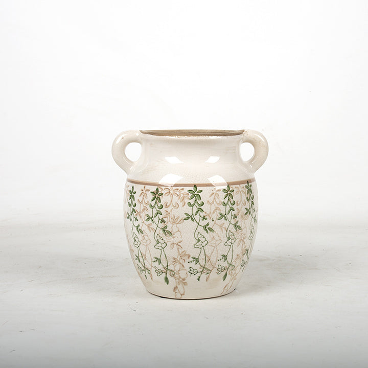 Flower decoration vessel with playful pattern Bowlift