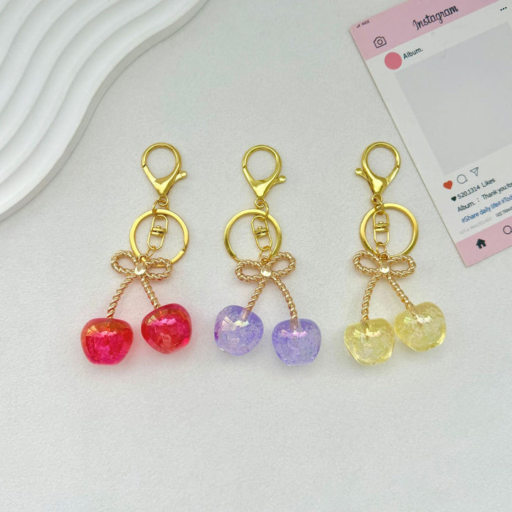 Cherry-Inspired Decorative Keychain Bowlift