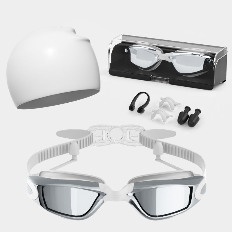 High-Performance Swimming Goggles Set Bowlift