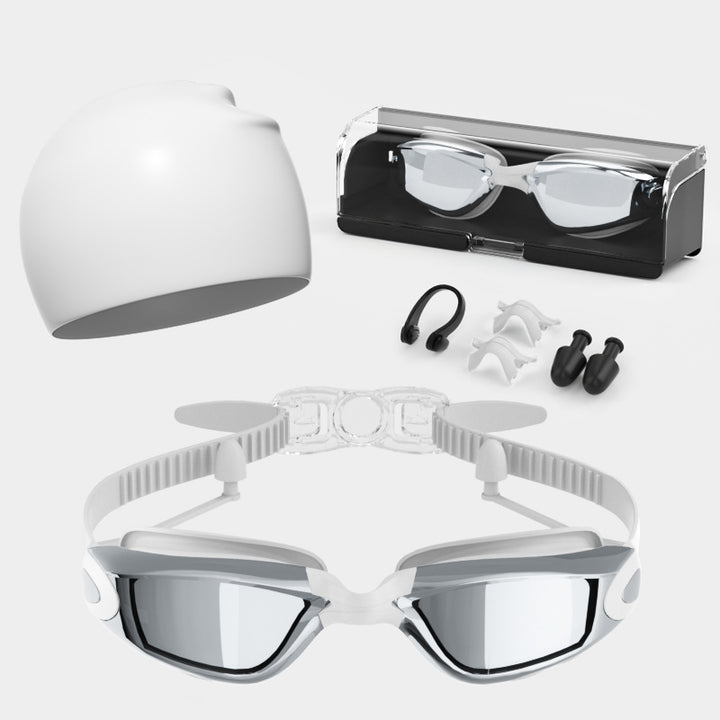 High-Performance Swimming Goggles Set Bowlift