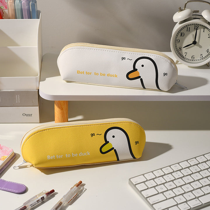 Quirky Cartoon Duck Pencil Case Bowlift