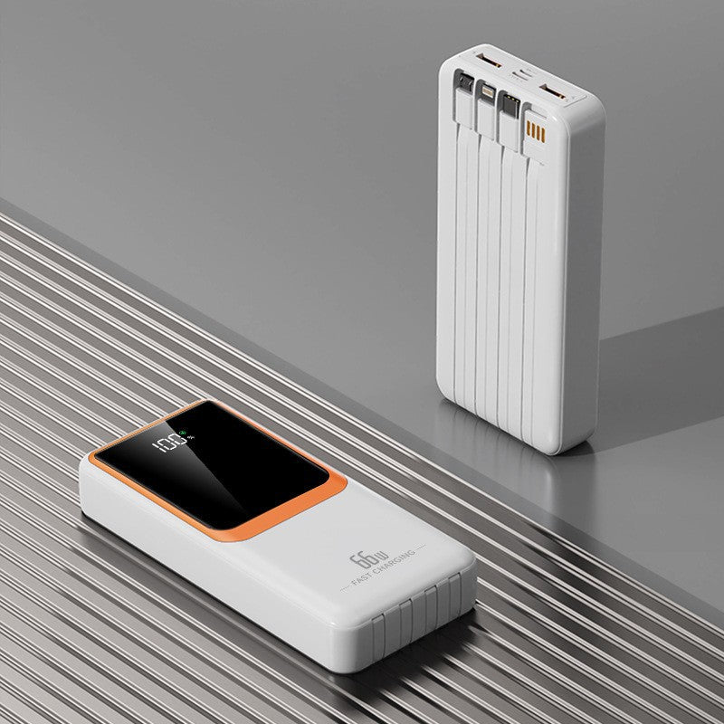 Portable power bank with 66W fast charging technology and LCD display Bowlift