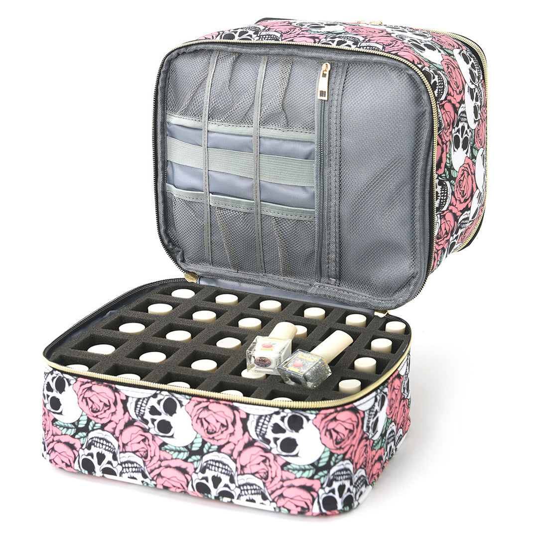 Cosmetic storage bag with two separate compartments Bowlift