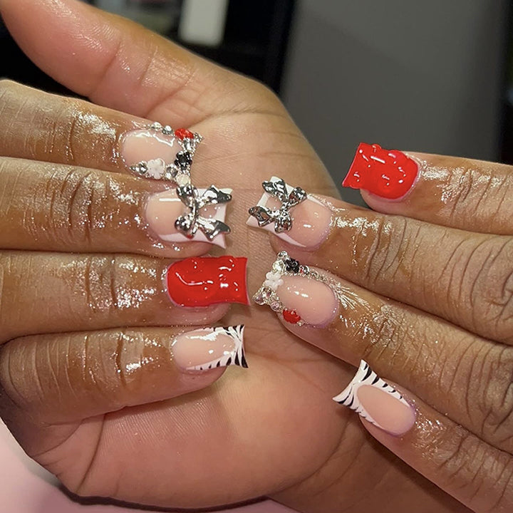Artistic Nail Art with 3D Embellishments Bowlift