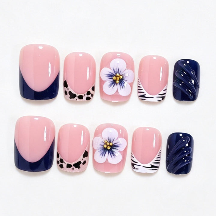 Floral Accented Nail Art Set Bowlift