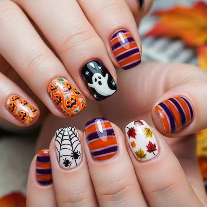 Halloween-Themed Nail Art Set Bowlift 1789713211