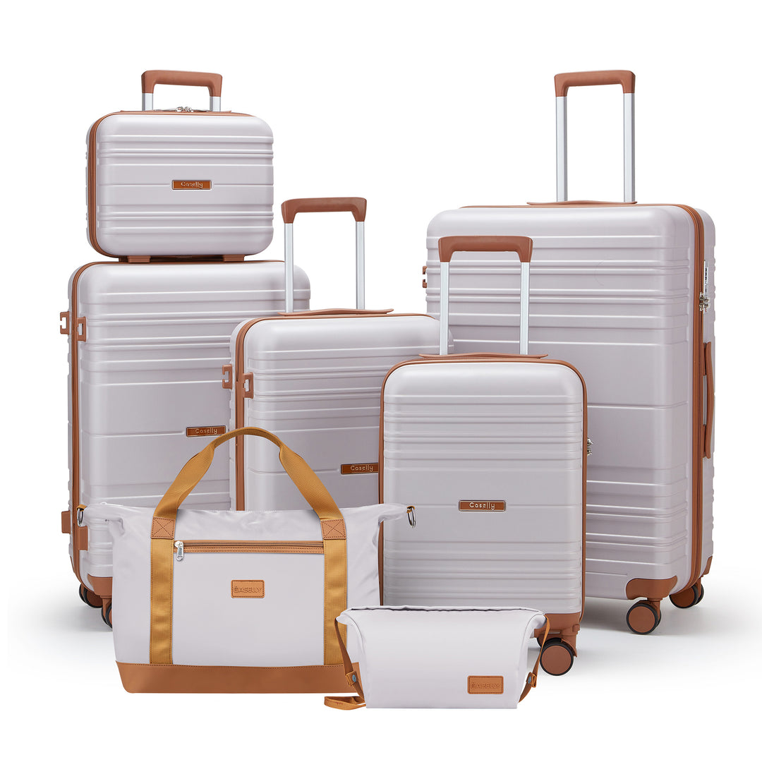 Unisex Versatile Expandable Hard Shell Travel Luggage Set Bowlift