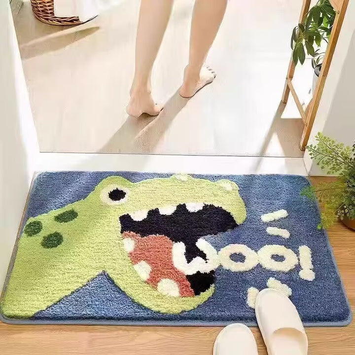 Cute Cartoon Bunny-Themed Bath Mat Bowlift