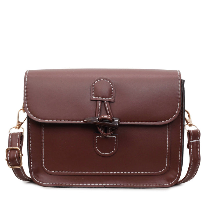 WoStructured Leather Crossbody Bag Bowlift