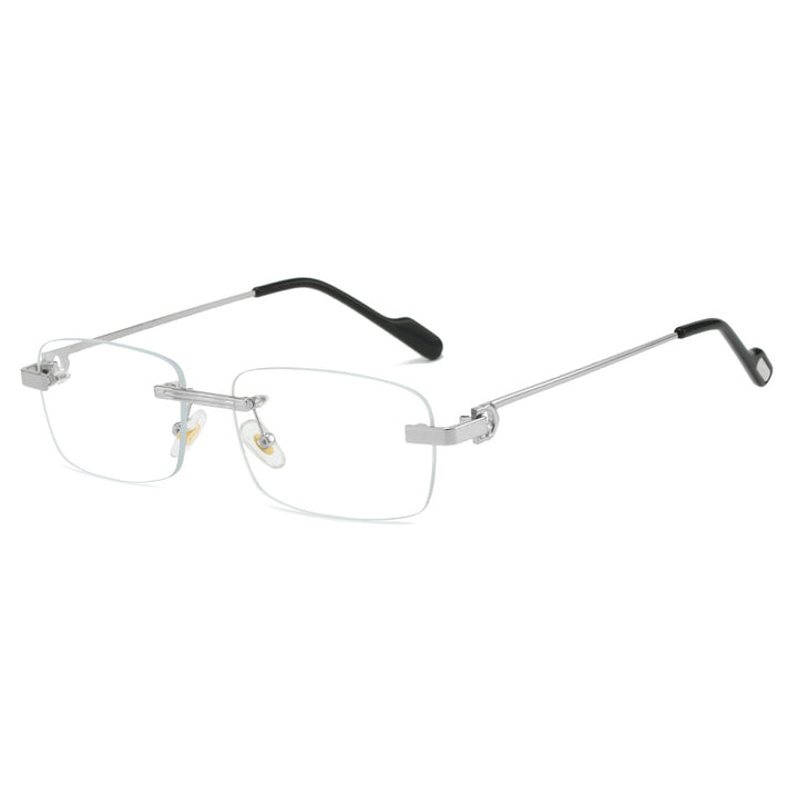 Women's fashionable rectangular sunglasses with delicate metal frame Bowlift
