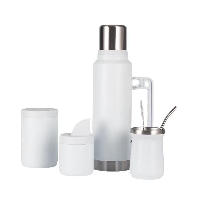 Women Stylish Thermos with Practical Drinking Cup Set Bowlift