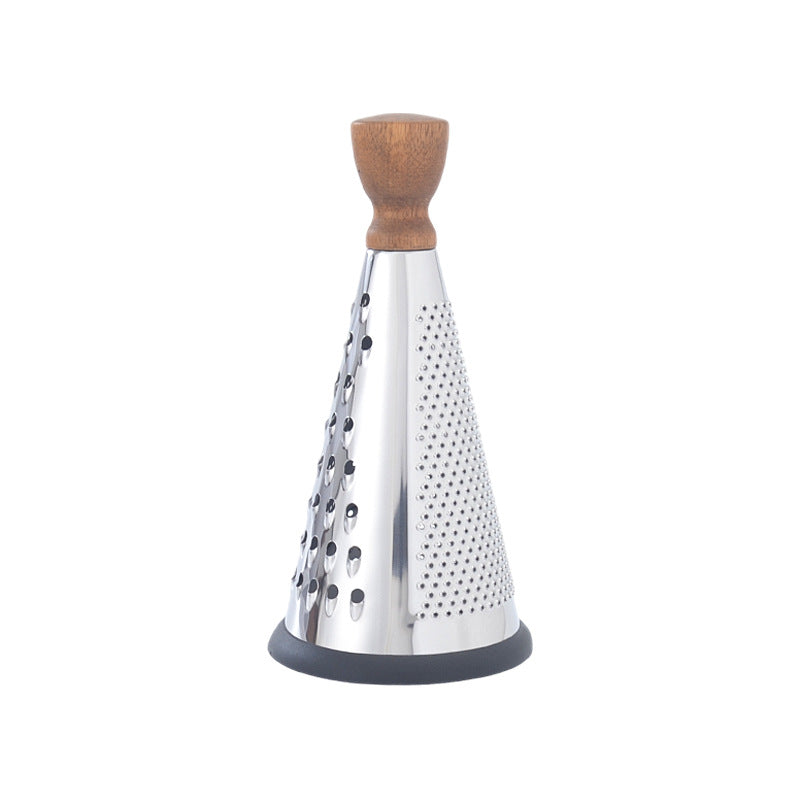 Ergonomic stainless steel kitchen grater with non-slip handle Bowlift