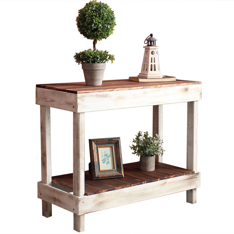 Handmade side table made of solid wood Bowlift