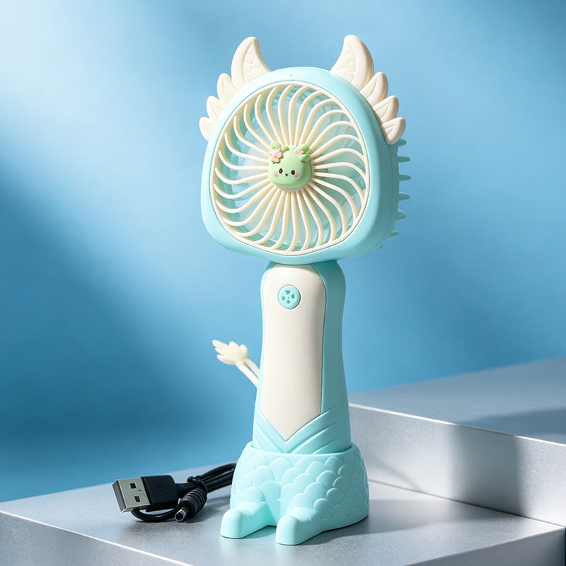 Women's portable USB handheld fan with cute cat design Bowlift