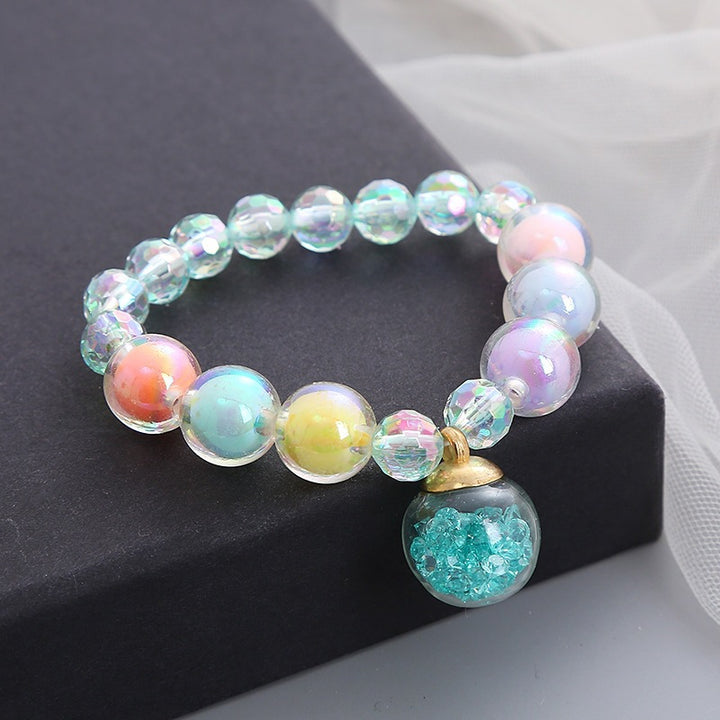 Bracelet Made of Colorful Glass Beads Bowlift