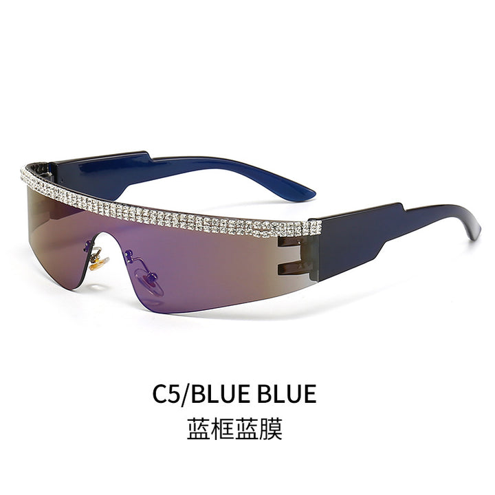 Women's Fashion Glamour Sunglasses with Rhinestone-Embellished Frame Bowlift