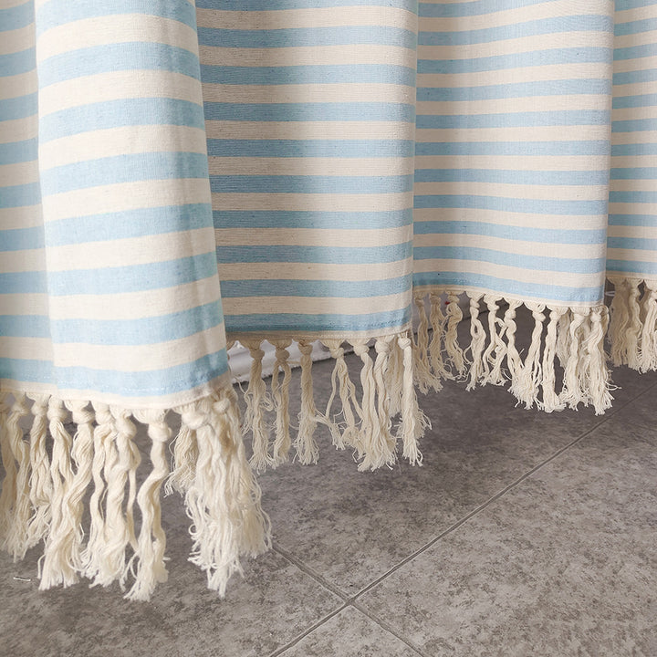 Elegant Textured Shower Curtain Bowlift