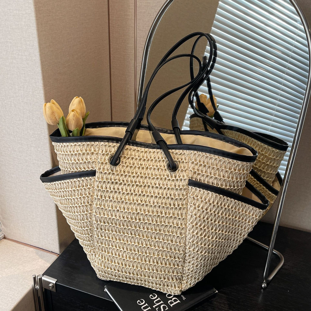 Stylish and Spacious Tote Bag with Multi-functional Compartments Bowlift