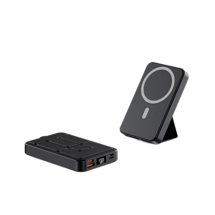 Portable Magsafe Powerbank with Integrated Stand and Digital Display Bowlift