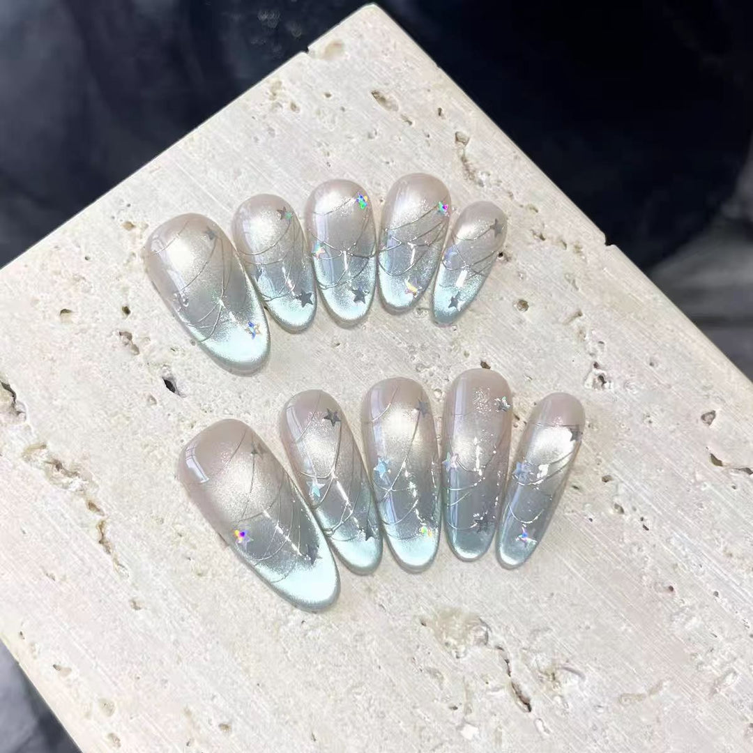 Premium Glitter Press-On Nail Tips Bowlift