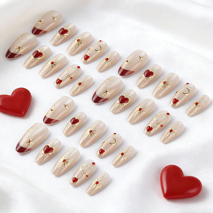 Artistic 3D Embellished Press-On Nails Bowlift