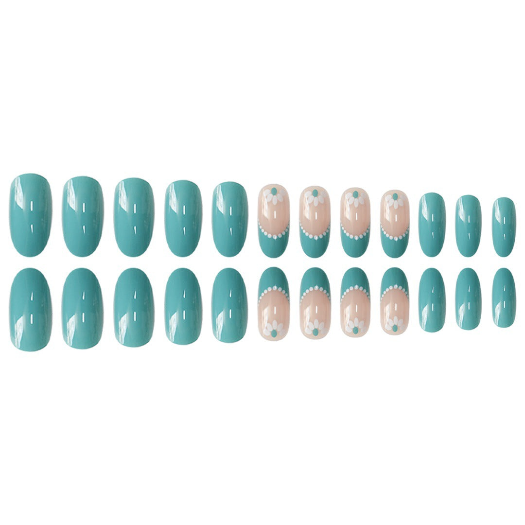 Elegant Floral Accent Nail Art Set Bowlift