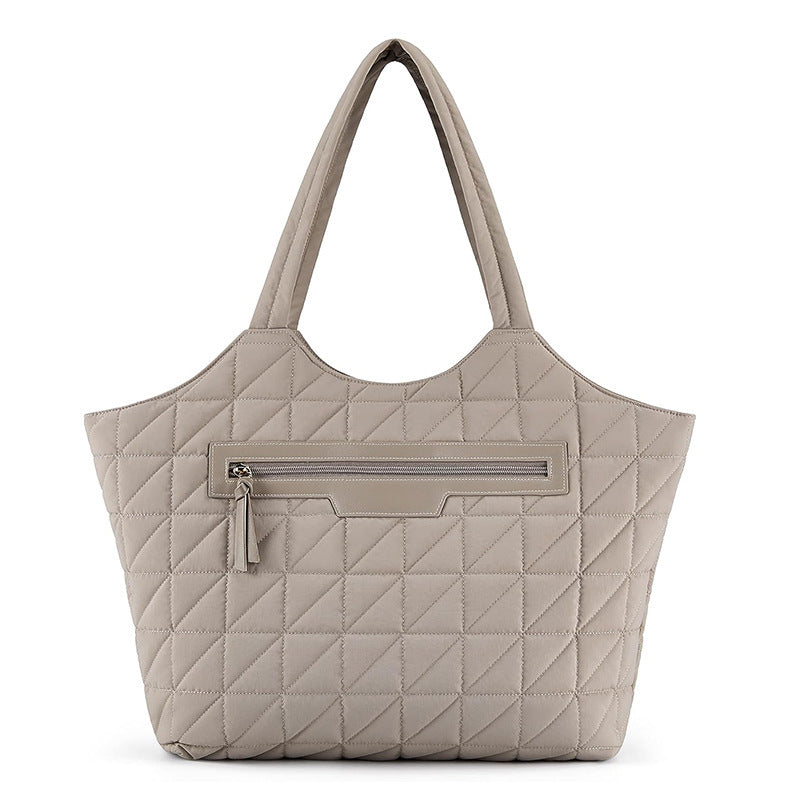 Padded handbag with textured design Bowlift