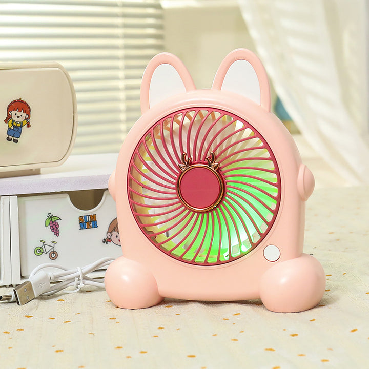Women's Portable Mini Fan in Creative Animal Design Bowlift