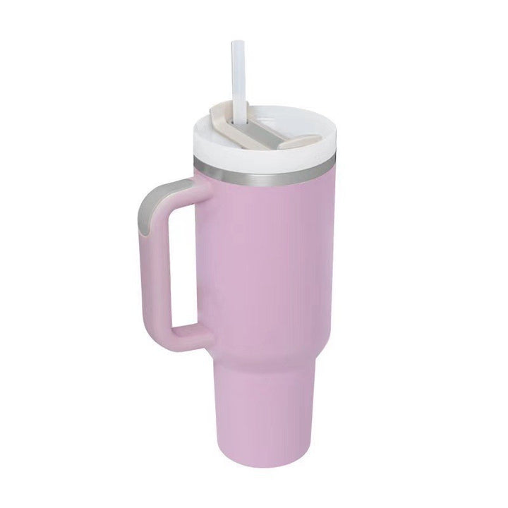 Ladies Insulated Mug with Handle and Practical Straw Bowlift