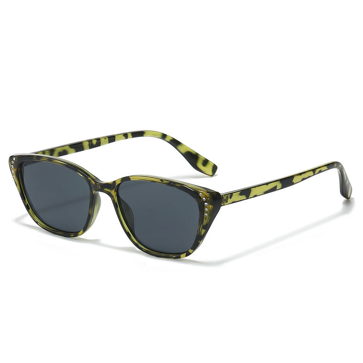 Statement Cat-Eye Sunglasses with Rhinestone Accents Bowlift