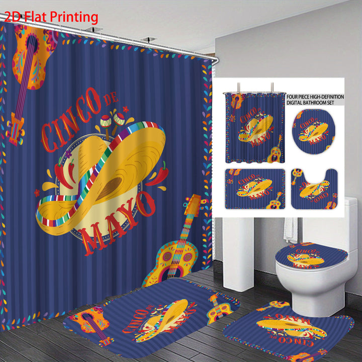 Cinco de Mayo-Themed Complete Bathroom Set Bowlift