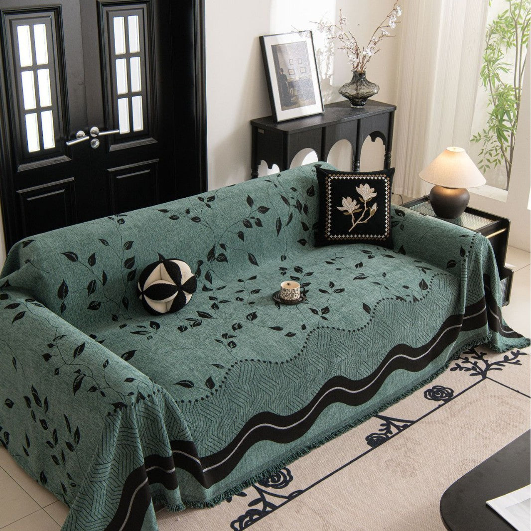Elegant Textured Sofa Throw