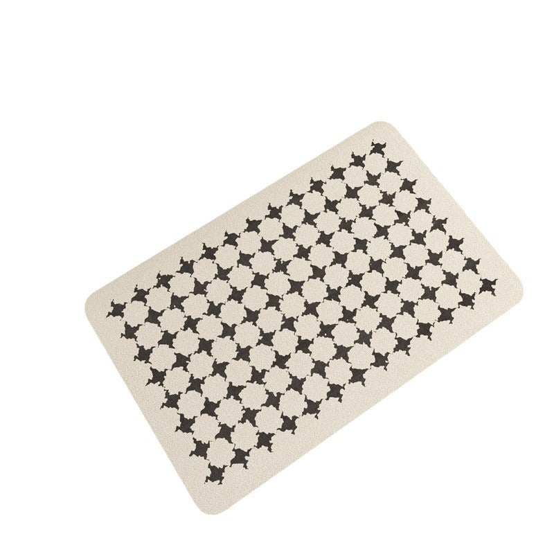 Modern Geometric Patterned Bath Mat Bowlift