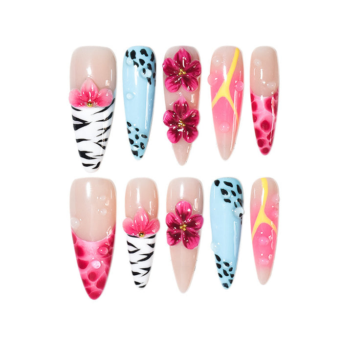 Artistic Floral Nail Art Set Bowlift